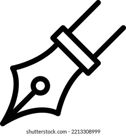 pen Vector illustration on a transparent background. Premium quality symmbols. Thin line vector icons for concept and graphic design.