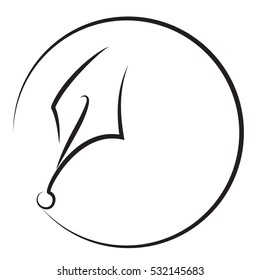 Pen vector illustration.Creative Idea for logo design. Vector illustration