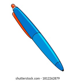 ilustración de vector de lápiz, aislado en fondo blanco para la educación, vista superior