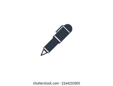 Pen Vector Isolated Emoticon. Pen Icon