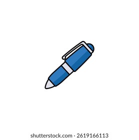 Pen Vector Isolated Emoticon. Pen Icon