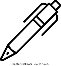 pen vector line art design illustration with white background