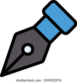 pen vector line colour icon