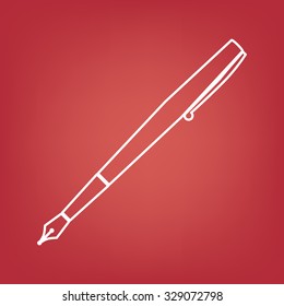 Pen. Vector line icon