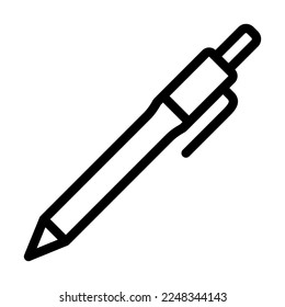 Pen Vector Line Icon Design