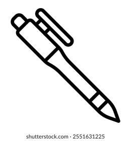 Pen Vector Line Icon Design