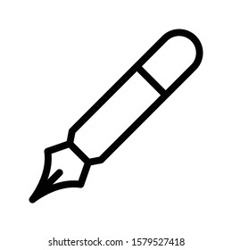 pen vector thin line icon 