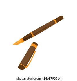 pen, white background vector illustration
