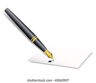 pen with white paper