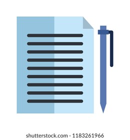 pen write with documents