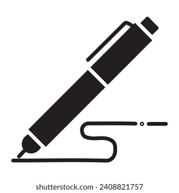 Lápiz, icono de escritura. versiones de línea y glifo, contornos de lápiz de firma y signos vectoriales rellenos. pictogramas lineales y rellenos. Símbolo, ilustración del logotipo. Colección de iconos de estilos diferentes. Pasos 10