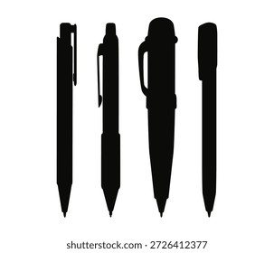 Pluma, icono de escritura. Estilo de contorno simple. Icono de pluma de dibujo. Símbolo de marca de tinta de escritura. Ilustración vectorial de lápiz de escritura.