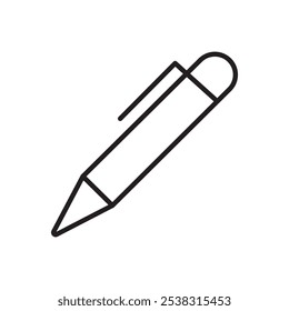 Pen, write icon. Simple solid style