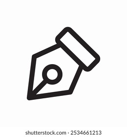 pen write ink icon sign vector