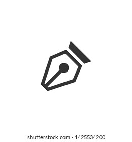 Pen Writer and Education Icon Vector