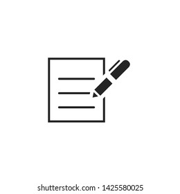 Pen Writer and Education Icon Vector