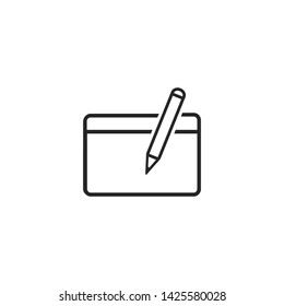 Pen Writer and Education Icon Vector