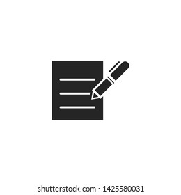Pen Writer and Education Icon Vector
