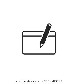 Pen Writer and Education Icon Vector