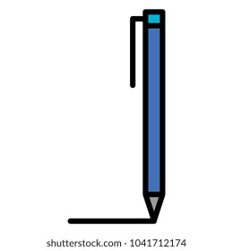pen writer isolated icon