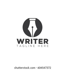 Pen writer law logo design