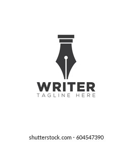 Pen writer law logo design