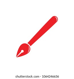pen writer symbol logo vector