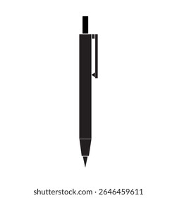 pen for writing black and white vector