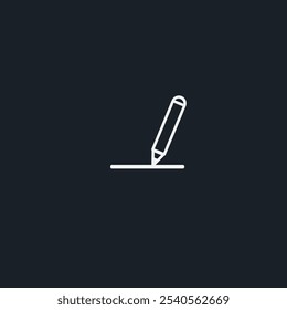 Pen writing icon flat vector design