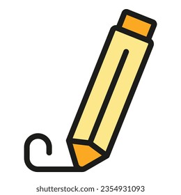Pen writing icon outline vector. Edit tool. Interface digital color flat