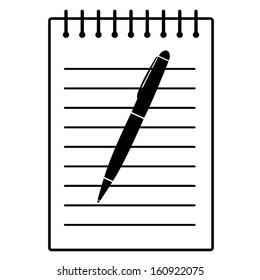  pen and writing pad