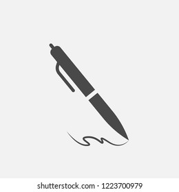 Pen writing vector icon