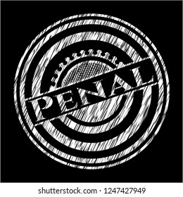 Penal chalkboard emblem
