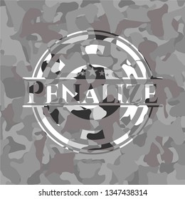 Penalize grey camouflage emblem
