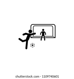 penalties in football icon. Element of soccer icon for mobile concept and web apps. Detailed penalties in football icon can be used for web and mobile. Premium icon on white background