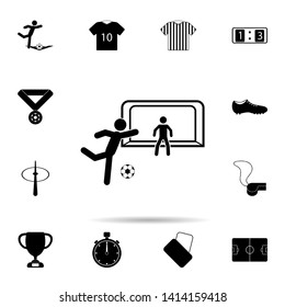 penalties in football icon. Universal set of football for website design and development, app development