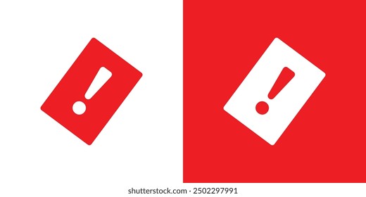 Penalty card sport icon logo set vector