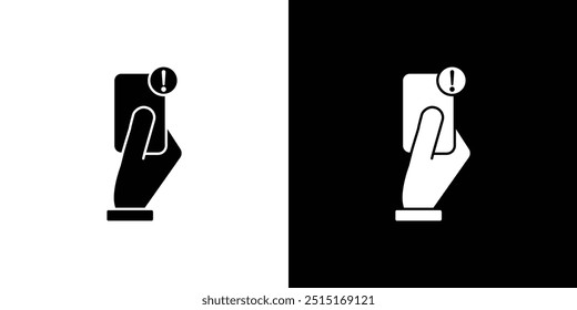 Penalty card sport icon Outline sign symbol set