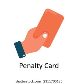 Penalty Card Vector  Flat Icon Design illustration. Sports and games  Symbol on White background EPS 10 File