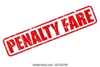 PENALTY FARE red stamp text on white