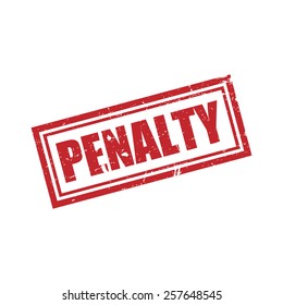 Penalty, Grunge Stamp, Vector illustration