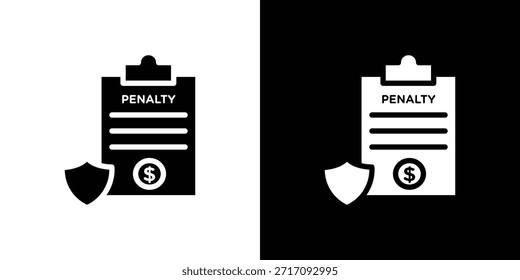 Diseño de Vector de conjunto de iconos de penalización para concepto móvil y Diseño web.