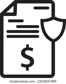 Vector de icono de penalización, icono del vector de contorno negro