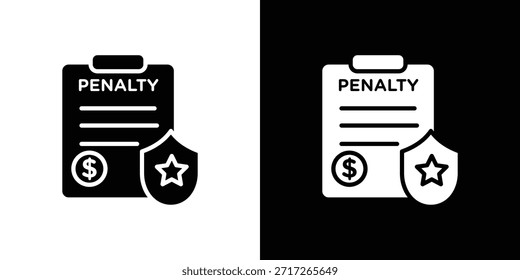 Penalty icono Vector elemento de diseño Vector eps 10