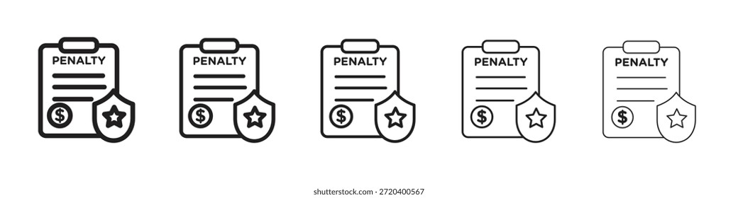 Penalty icono Vector elemento de diseño Vector eps 10