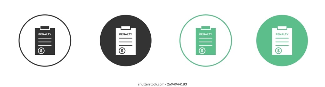 Ícone de penalidade vetor, sinal plano preenchido, pictograma sólido