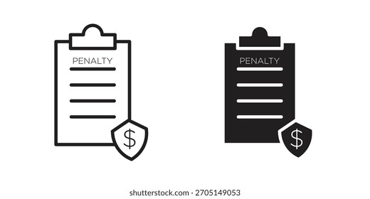 Diseños modernos de Vector de icono de penalti