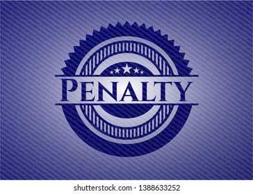 Penalty jean background. Vector Illustration. Detailed.