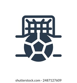 Strafstoß für Football Vektorgrafik Icon