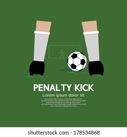 Penalty Kick Vector Illustration